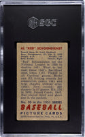 Red Schoendienst 1951 Bowman Card #10 SGC 3