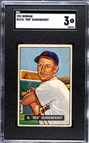 Red Schoendienst 1951 Bowman Card #10 SGC 3
