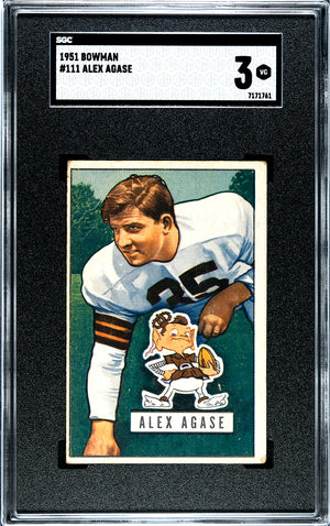 Alex Agase 1951 Bowman SGC 3