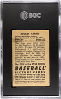 Mickey Harris 1952 Bowman #135 SGC 4.5