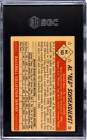 Red Schoendienst 1953 Bowman Color Card #101 SGC 2.5