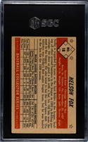 Nelson Fox 1953 Bowman Color Card #18 SGC 1
