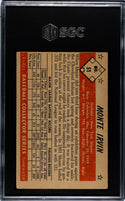 Monte Irvin 1953 Bowman Color Card #51 SGC 1.5