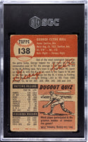 George Kell 1953 Topps Card #138 SGC 3