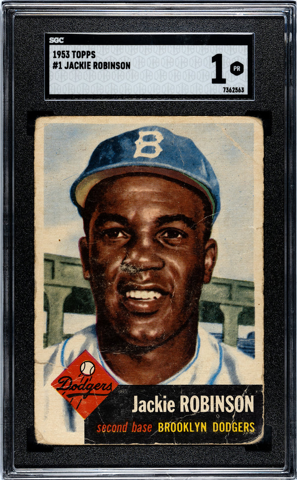 Jackie Robinson 1953 Topps Card #1 SGC 1