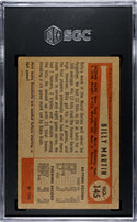 Billy Martin 1954 Bowman .983/.982 Field Avg. #145 SGC 4