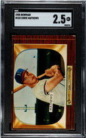 Eddie Mathews 1955 Bowman Card #103 SGC 2.5