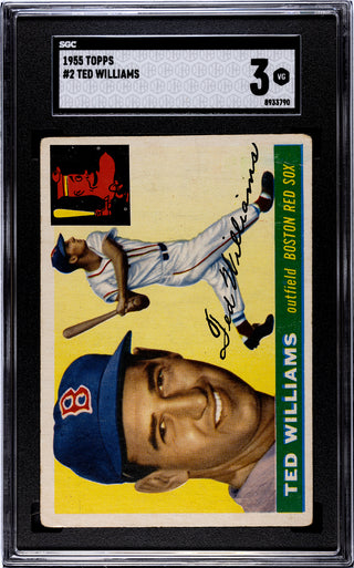 Ted Williams 1955 Topps #2 SGC 3