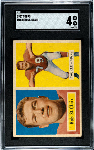 Bob St. Clair 1957 Topps #18 SGC 4