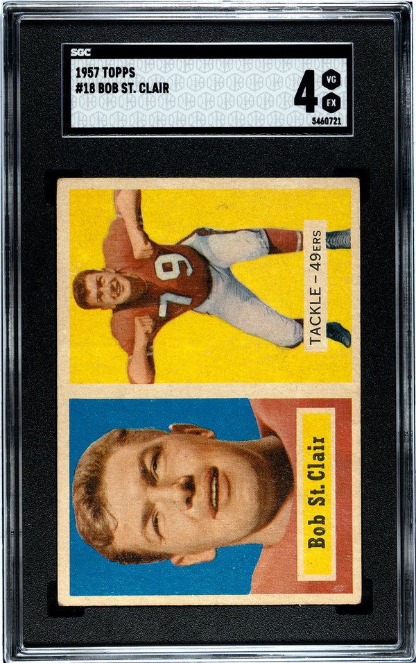 Bob St. Clair 1957 Topps #18 SGC 4