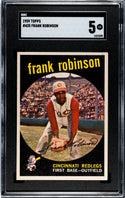 Frank Robinson 1959 Topps Card #435 SGC 5