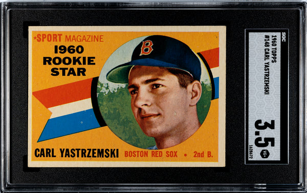Carl Yastrzemski 1960 Topps Rookie Card #148 SGC 3.5