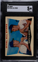 Rival All-Stars 1960 Topps #160 SGC 5