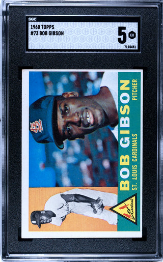 Bob Gibson 1960 Topps Card #73 (SGC EX 5)