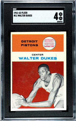 Walter Dukes 1961 Fleer #11 SGC 4