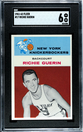 Richie Guerin 1961 Fleer #17 SGC 6