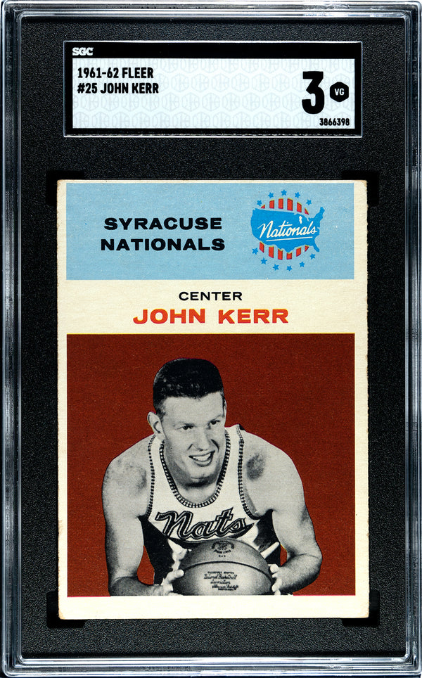 John Kerr 1961 Fleer #25 SGC 3
