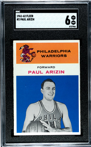 Paul Arizin 1961 Fleer #2 SGC 6