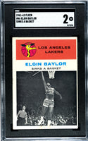 Elgin Baylor 1961 Fleer #46 SGC 2