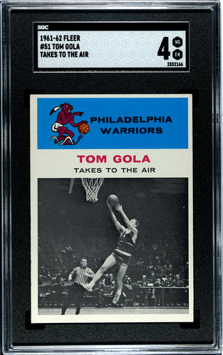 Tom Gola 1961 Fleer #51 SGC 4