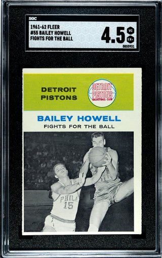 Bailey Howell 1961-62 Fleer #55 SGC 4.5