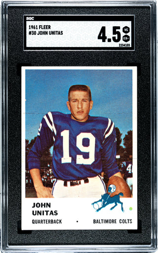 John Unitas 1961 Fleer #30 SGC 4.5