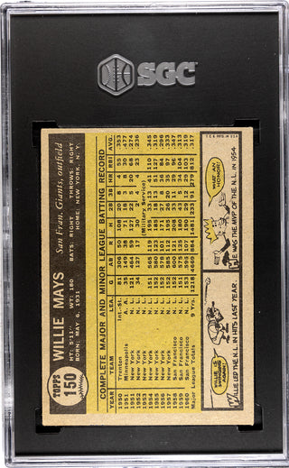 Willie Mays 1961 Topps #150 SGC 5.5
