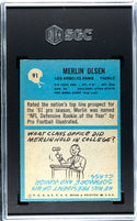 Merlin Olsen 1964 Philadelphia #91 SGC 8