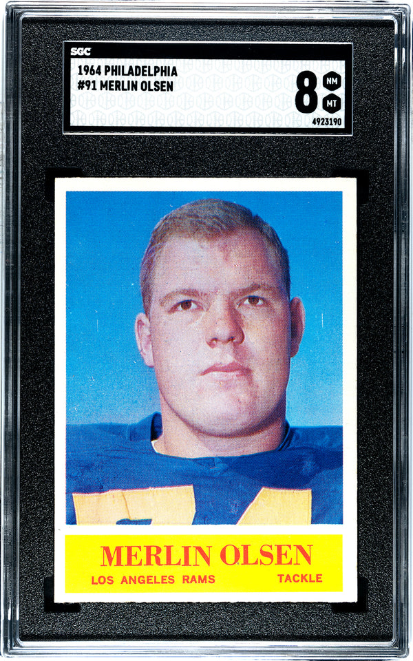 Merlin Olsen 1964 Philadelphia #91 SGC 8