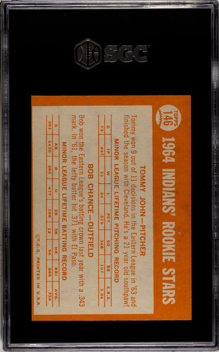 Tommy John 1964 Topps Rookie Card #146 (SGC 5)