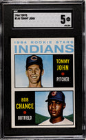 Tommy John 1964 Topps Rookie Card #146 (SGC 5)