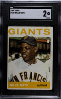 Willie Mays 1964 Topps #150 SGC 2