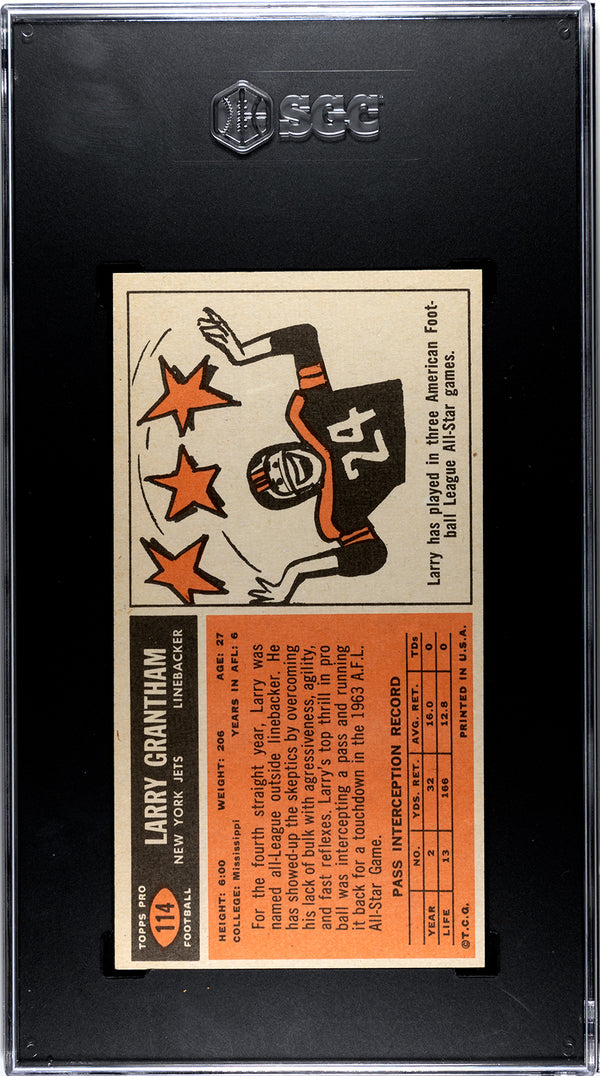 Larry Grantham 1965 Topps #114 SGC 6