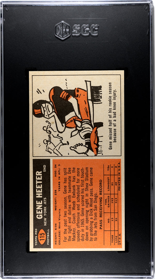 Gene Heeter 1965 Topps #115 SGC 7