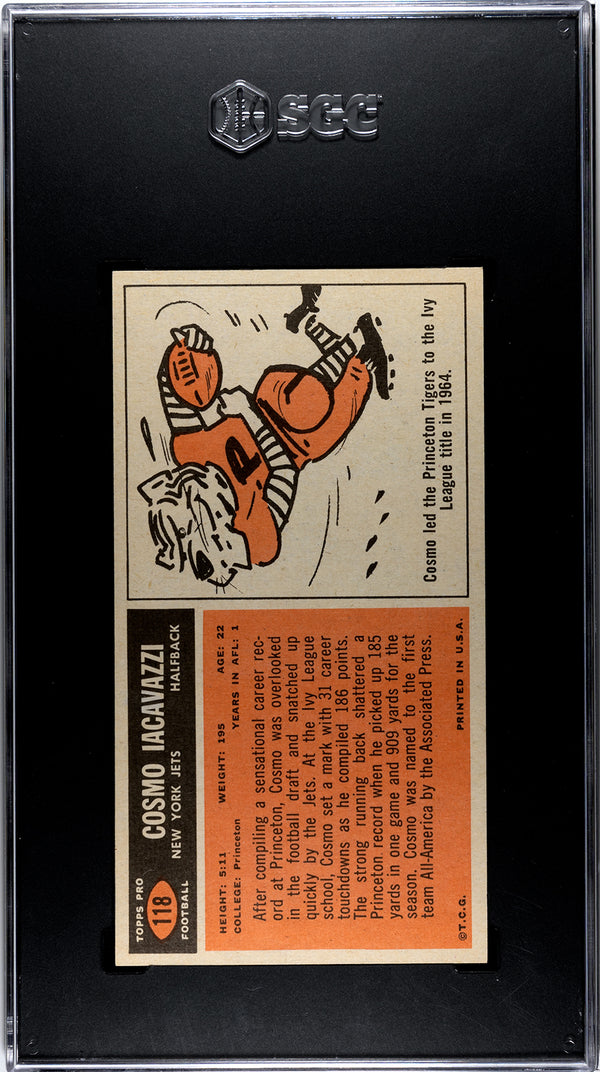 Cosmo Iacavazzi 1965 Topps #118 SGC 8