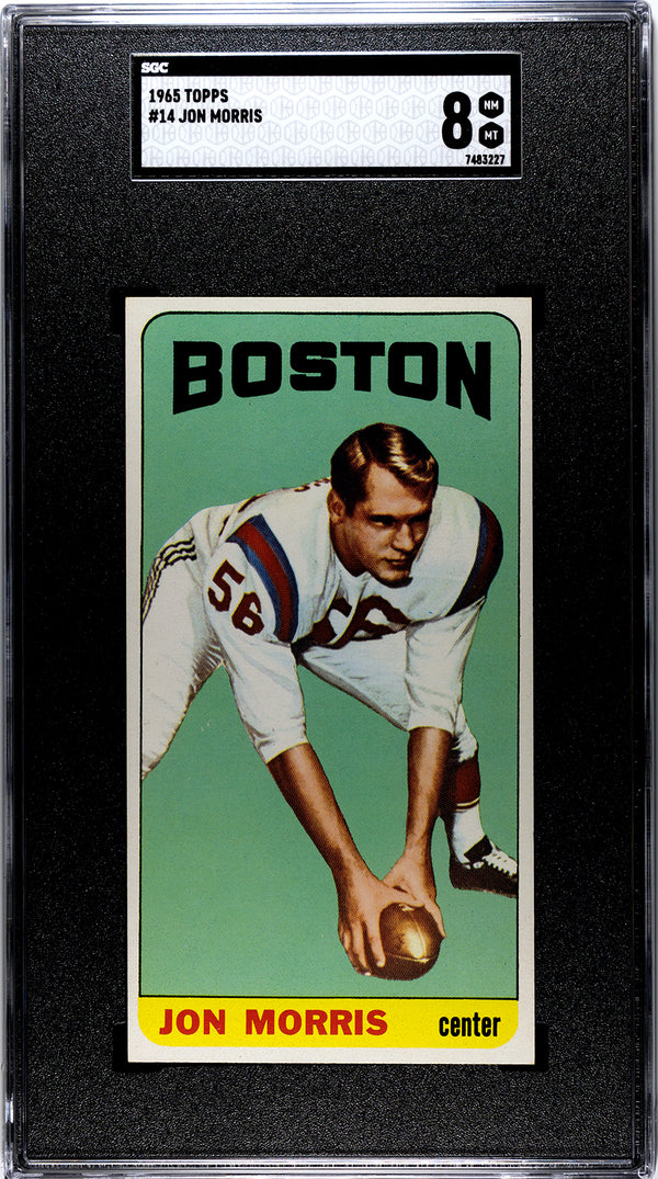 Jon Morris 1965 Topps #14 SGC 8