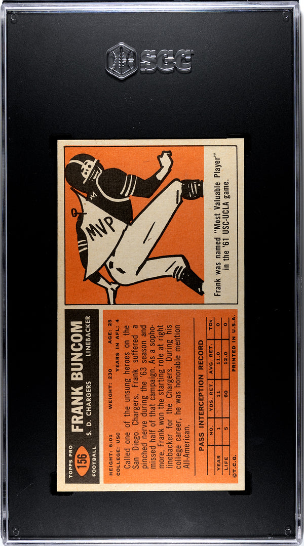 Frank Buncom 1965 Topps #156 SGC MT 6
