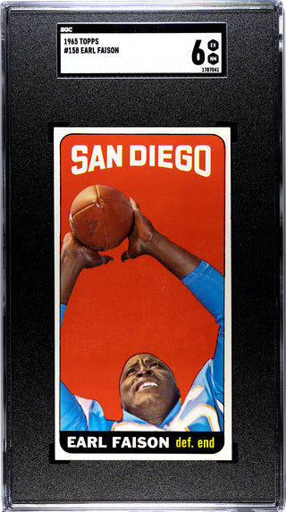 Earl Faison 1965 Topps #158 SGC 6