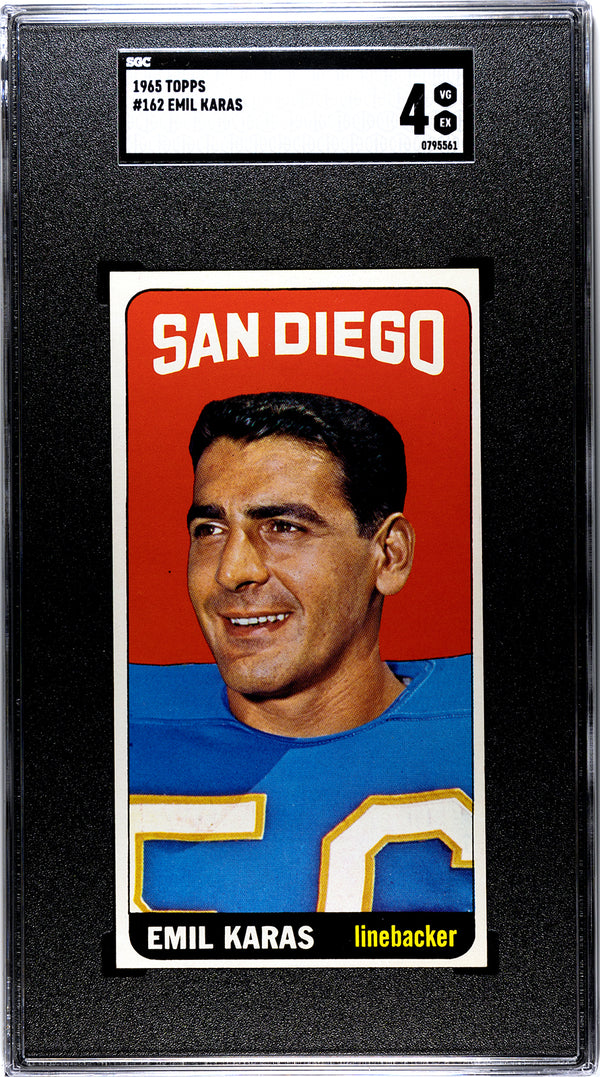Emil Karas 1965 Topps #162 SGC 4