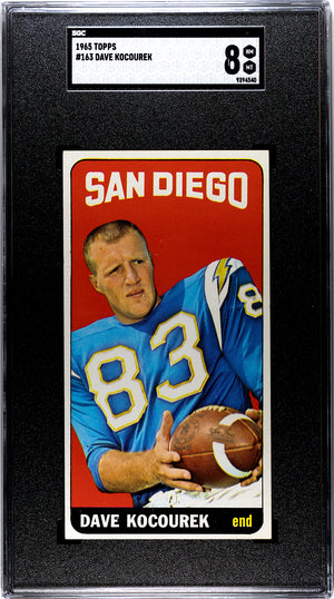 Dave Kocourek 1965 Topps #163 SGC 8