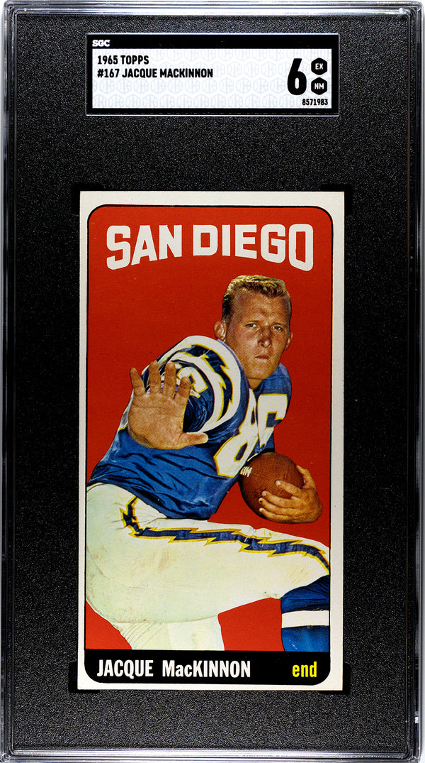 Jacque Mackinnon 1965 Topps #167 SGC 6