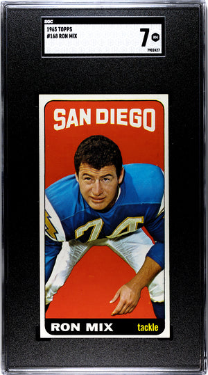 Ron Mix 1965 Topps #168 SGC MT 7