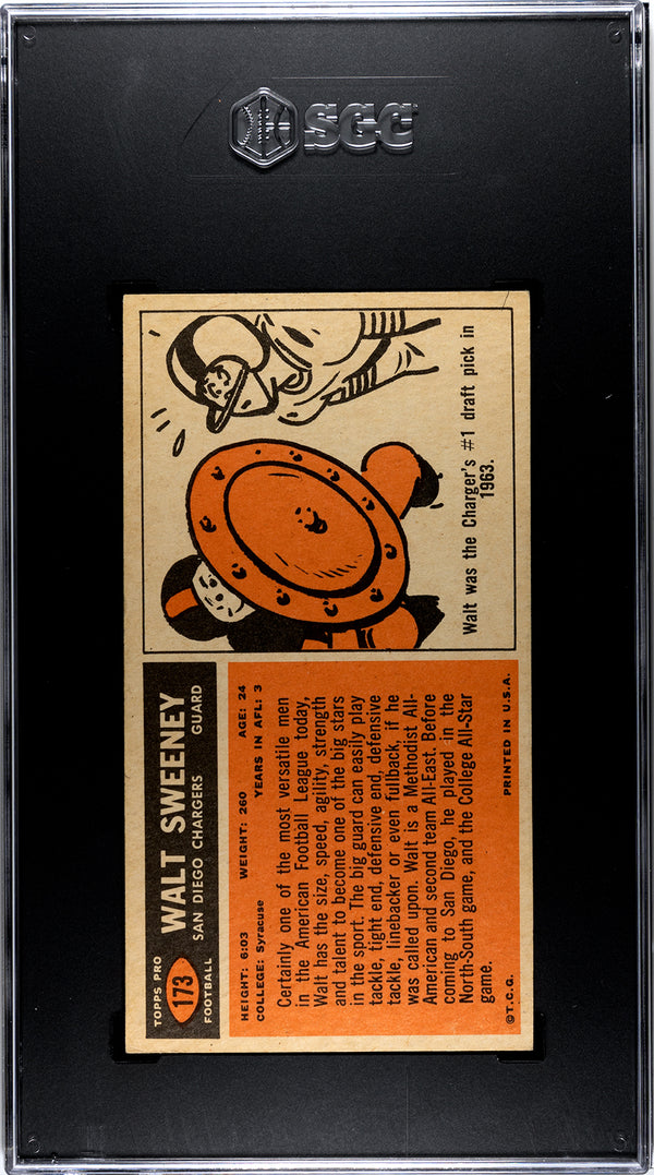 Walt Sweeney 1965 Topps #173 SGC 6