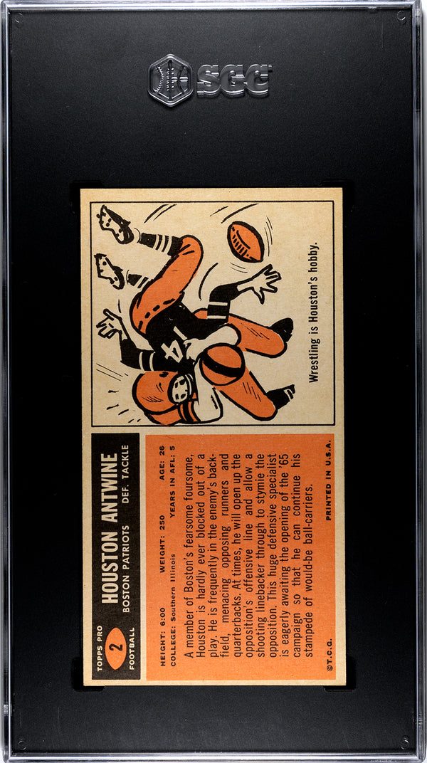 Houston Antwine 1965 Topps #2 SGC 6