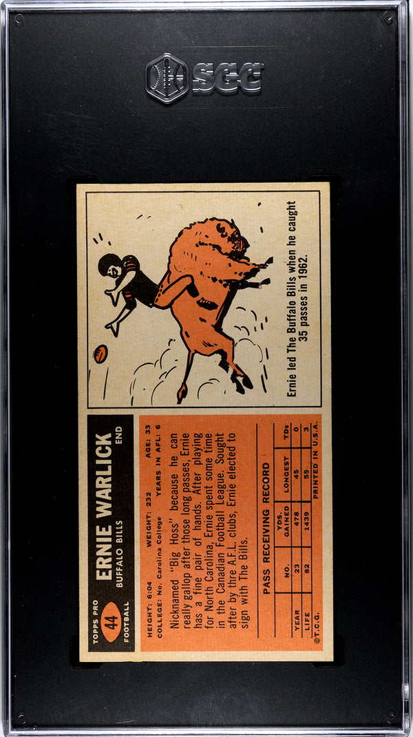 Ernie Warlick 1965 Topps #44 SGC 8.5