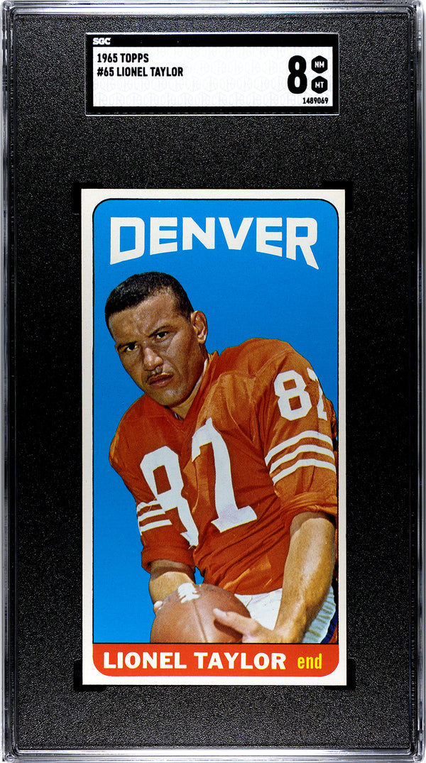 Lionel Taylor 1965 Topps #65 SGC 8