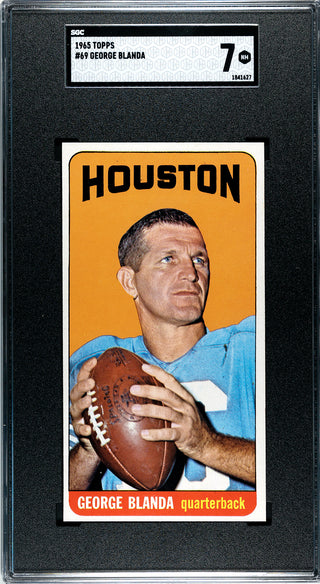 George Blanda 1965 Topps Card #69 (SGC NM 7)