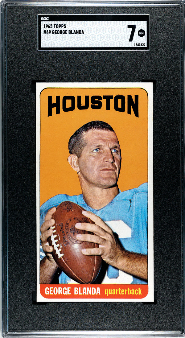 George Blanda 1965 Topps Card #69 (SGC NM 7)