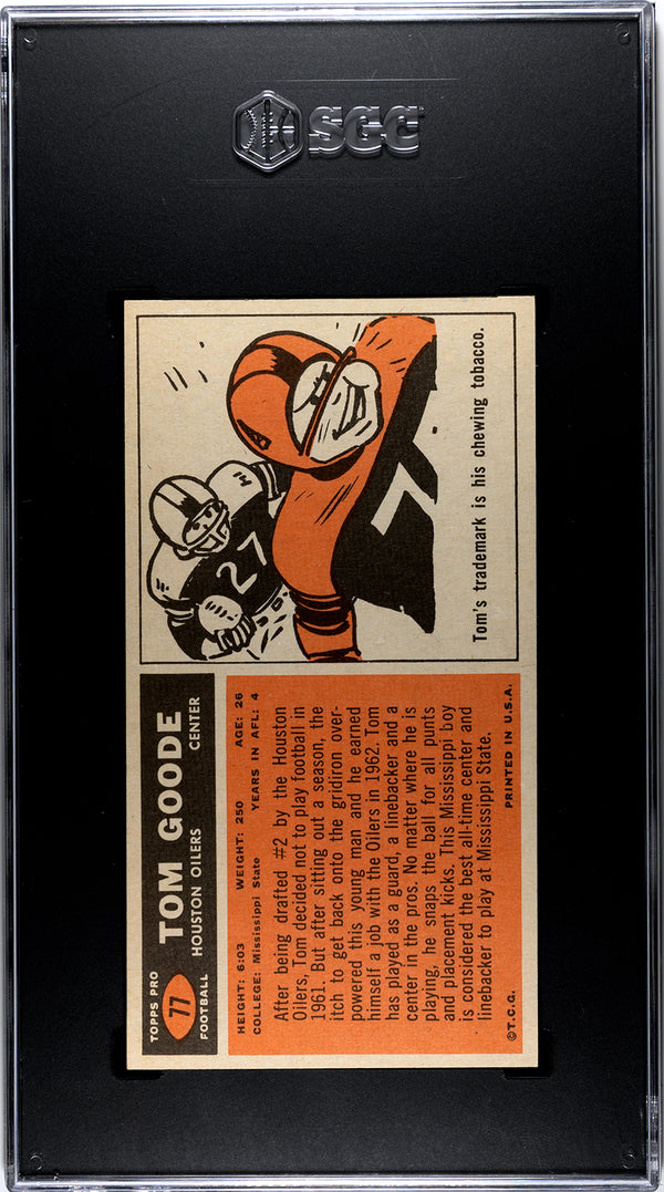 Tom Goode 1965 #77 SGC MT 8.5