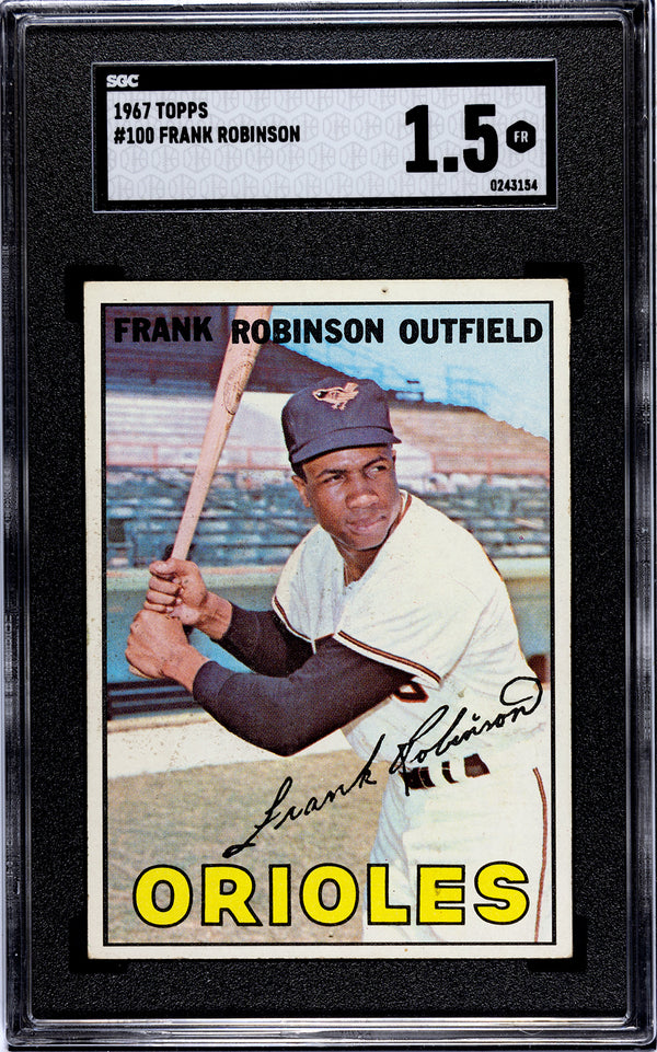 Frank Robinson 1967 Topps Card #100 SGC 1.5